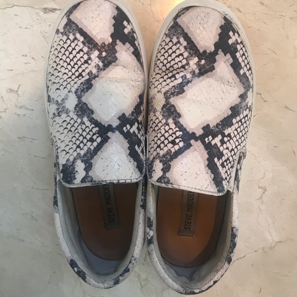 Steve Madden snakeskin sneakers